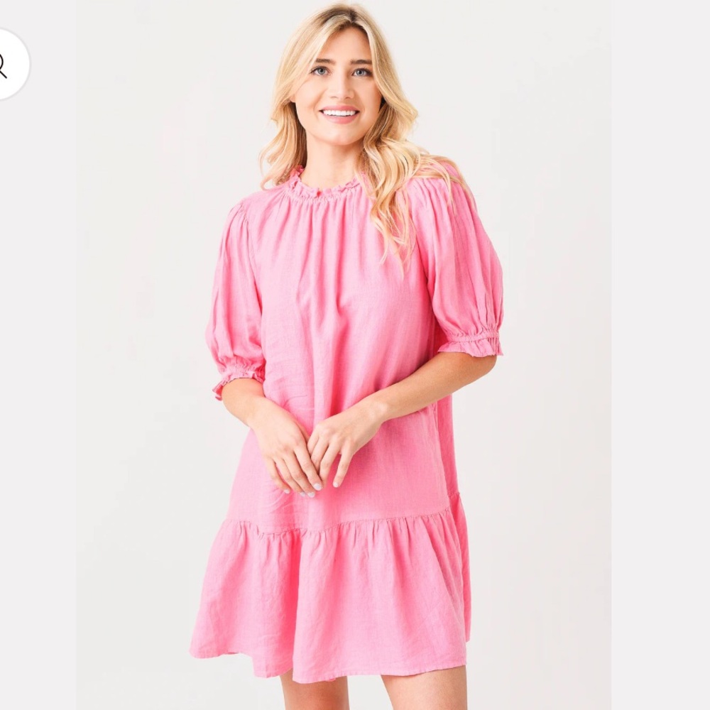 Velvet by Graham & Spencer Bernice Lt Pink Dress. - Picture 5 of 11